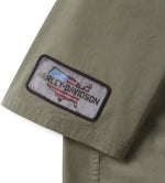 HARLEY-DAVIDSON MENS V-TWIN EQUIPPED SOLID MECHANICS SHIRT
