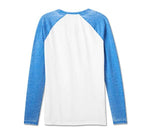 HARLEY-DAVIDSON WOMENS BURNOUT RAGLAN TOP