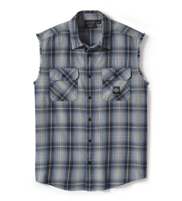 HARLEY-DAVIDSON MENS V-TWIN EQUIPPED PLAID BLOWOUT