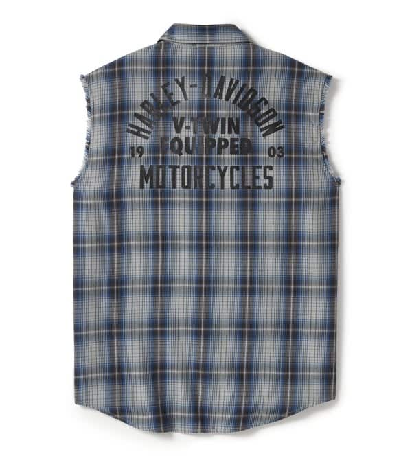 HARLEY-DAVIDSON MENS V-TWIN EQUIPPED PLAID BLOWOUT