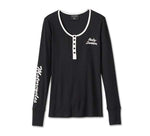 HARLEY-DAVIDSON WOMENS TROPHY BAR & SHIELD HENLEY