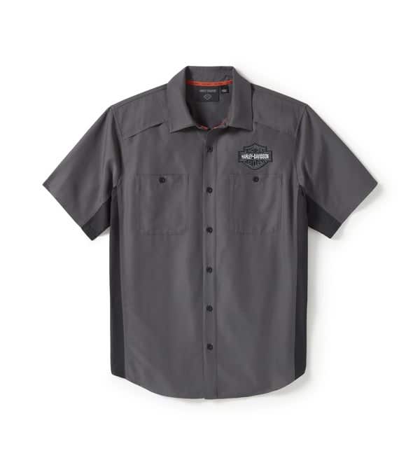 HARLEY-DAVIDSON MENS TECH COLORBLOCK SHIRT