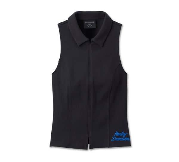 HARLEY-DAVIDSON WOMENS TROPHY BAR & SHIELD SLEEVELESS TOP