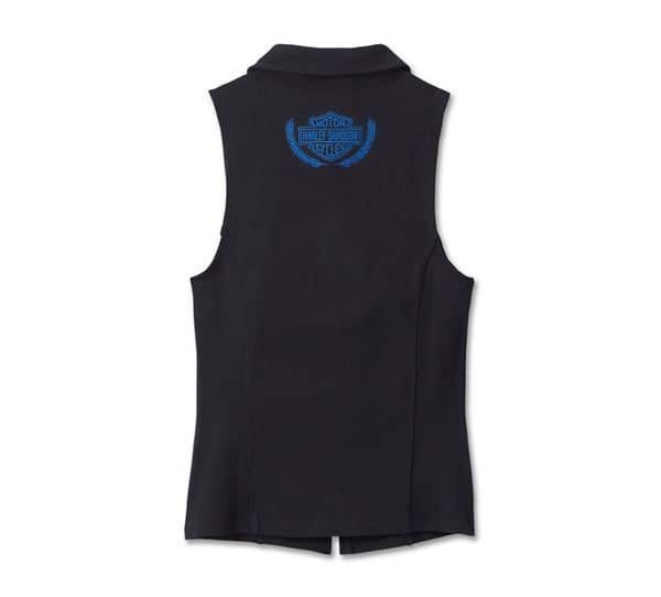 HARLEY-DAVIDSON WOMENS TROPHY BAR & SHIELD SLEEVELESS TOP