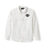 HARLEY-DAVIDSON MENS BAR & SHIELD SOLID LONG SLEEVE SHIRT