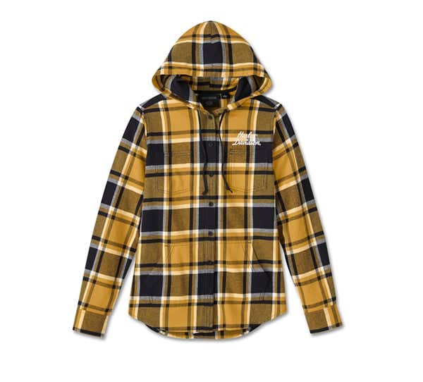 HARLEY-DAVIDSON WOMENS STREET SURPLUS LS FLANNEL SHIRT
