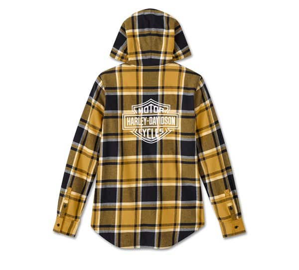 HARLEY-DAVIDSON WOMENS STREET SURPLUS LS FLANNEL SHIRT