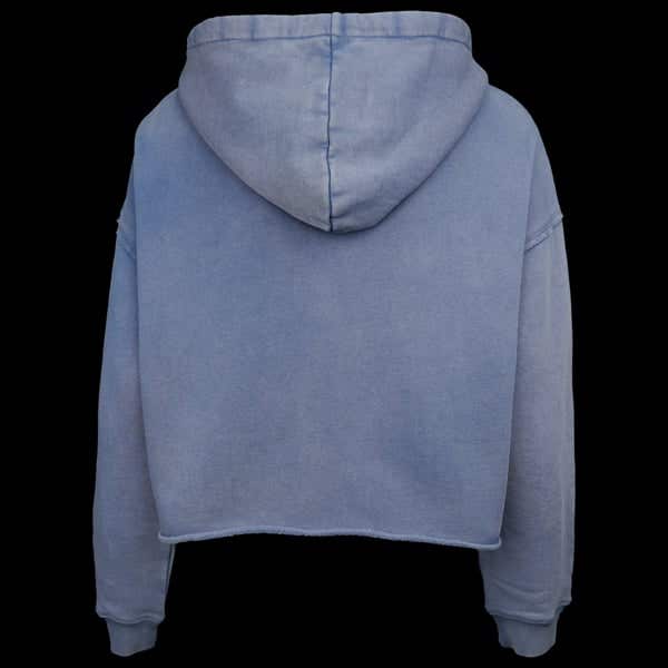 HARLEY-DAVIDSON WOMENS NEON EAGLE CROPPED PULLOVER HOODIE