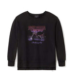 HARLEY-DAVIDSON WOMENS LOWRIDER SUNDOWN OVERSIZED CREW