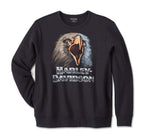 HARLEY-DAVIDSON MENS SHADOW BIRD CREW NECK SWEATSHIRT
