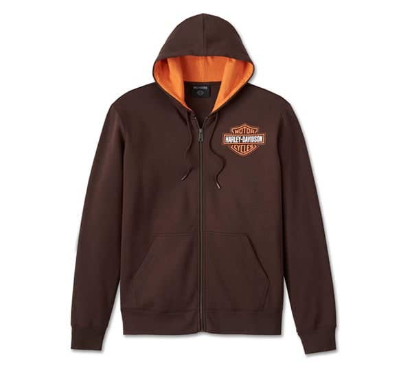 HARLEY-DAVIDSON MENS SPIRIT OF FREEDOM ZIP-UP HOODIE