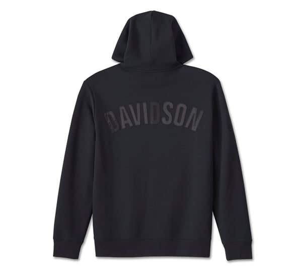 HARLEY-DAVIDSON MENS CHARRED UP ZIP-UP HOODIE