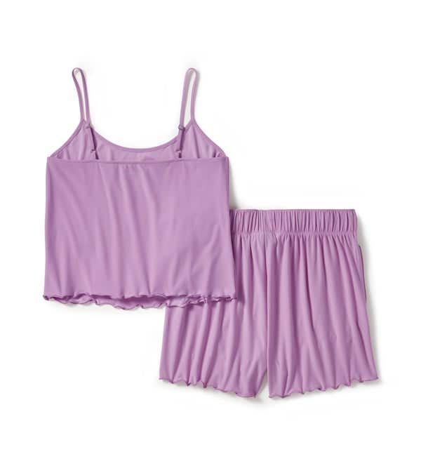 HARLEY-DAVIDSON WOMENS LETTUCE TRIM PAJAMA SHORT SET