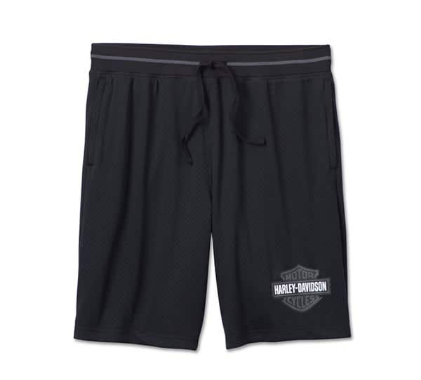 HARLEY-DAVIDSON MENS BOILING POINT MESH SHORTS