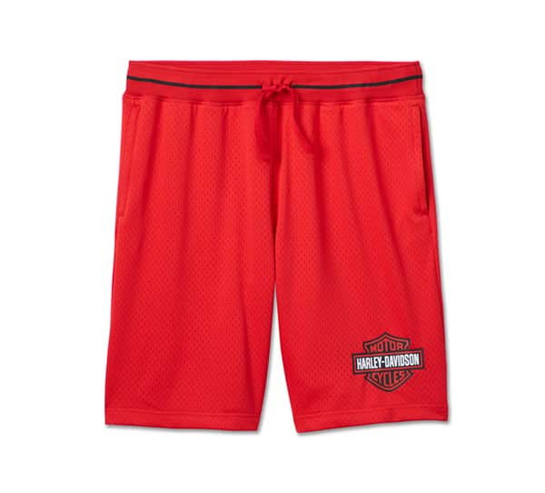 HARLEY-DAVIDSON MENS BOILING POINT MESH SHORTS