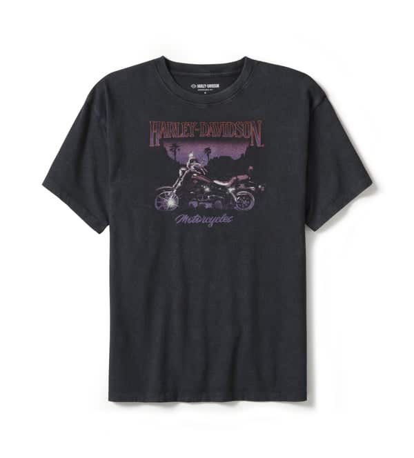 HARLEY-DAVIDSON WOMENS LOWRIDER SUNDOWN OVERSIZED TEE