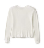 HARLEY-DAVIDSON WOMENS NEON EAGLE DISTRESSED WAFFLE KNIT LONG SLEEVE