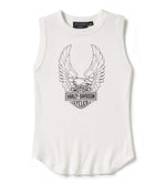 HARLEY-DAVIDSON WOMENS EVOLUTION RIBBED NECK TANK