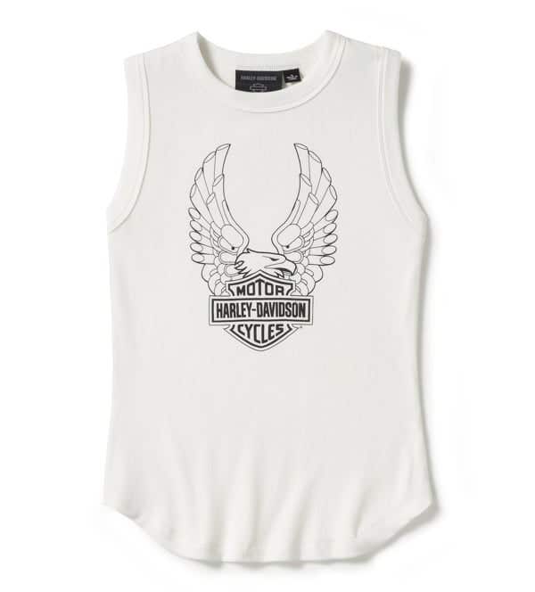 HARLEY-DAVIDSON WOMENS EVOLUTION RIBBED NECK TANK