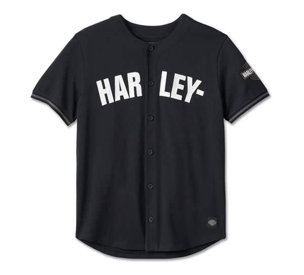 HARLEY-DAVIDSON MENS SMOKIN BASEBALL JERSEY