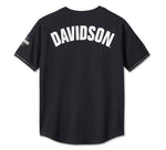 HARLEY-DAVIDSON MENS SMOKIN BASEBALL JERSEY