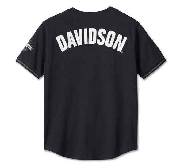 HARLEY-DAVIDSON MENS SMOKIN BASEBALL JERSEY