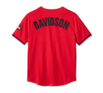 HARLEY-DAVIDSON MENS SMOKIN BASEBALL JERSEY