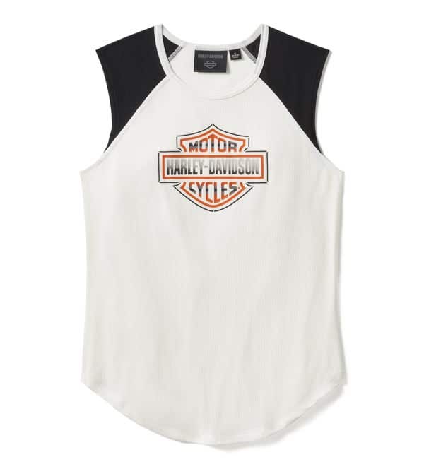 HARLEY-DAVIDSON WOMENS CHROME EVO RAGLAN TANK