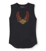 HARLEY-DAVIDSON WOMENS CHROME EAGLE RIBBED TANK