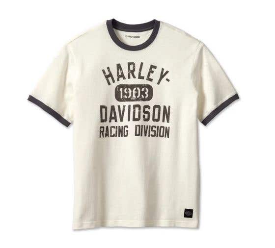 HARLEY-DAVIDSON MENS RACING RINGER TEE
