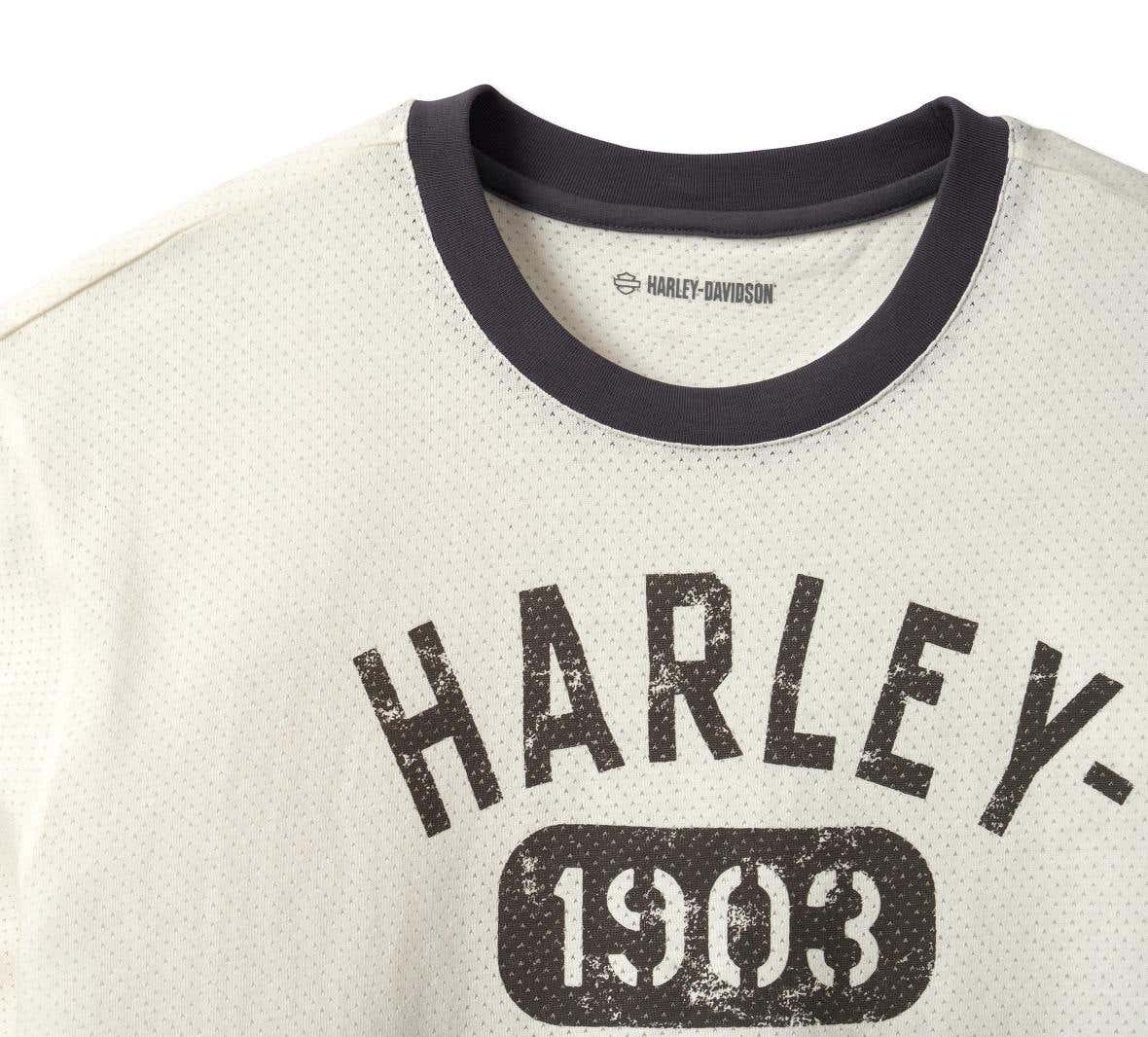 HARLEY-DAVIDSON MENS RACING RINGER TEE