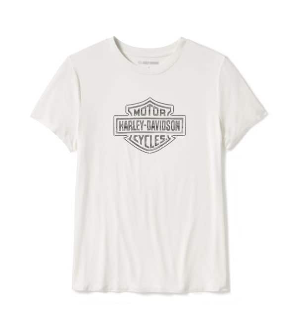 HARLEY-DAVIDSON WOMENS ESSENTIAL BLING CREW NECK TEE