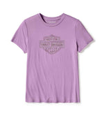HARLEY-DAVIDSON WOMENS ESSENTIAL BLING CREW NECK TEE