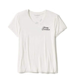 HARLEY-DAVIDSON WOMENS ROSE & THORN BLING V NECK TEE
