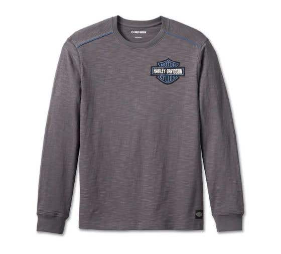 HARLEY-DAVIDSON MENS CLUB CREW LONG SLEEVE TEE
