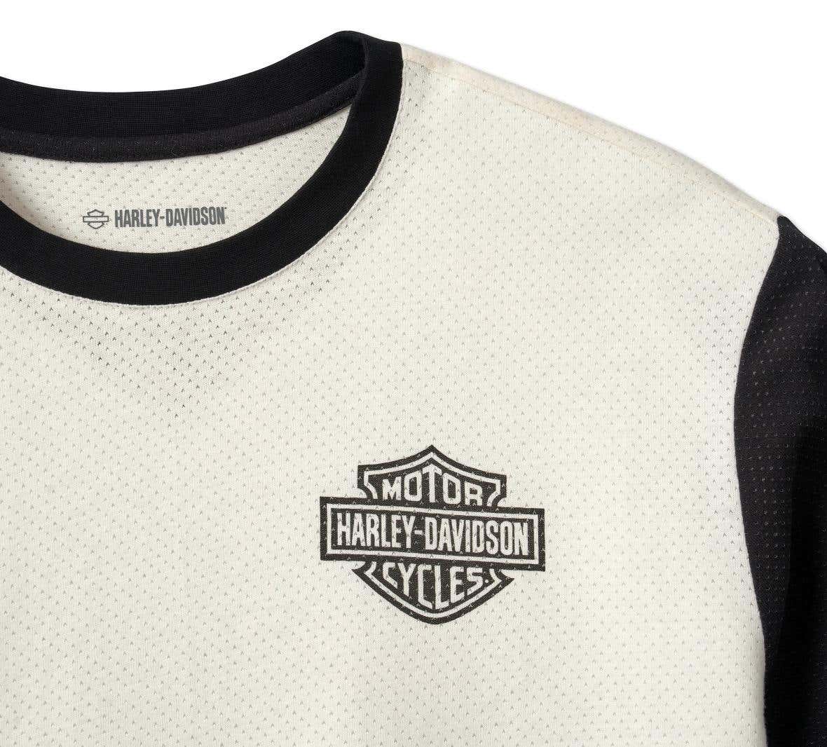 HARLEY-DAVIDSON MENS RACING TEE - COLORBLOCKED