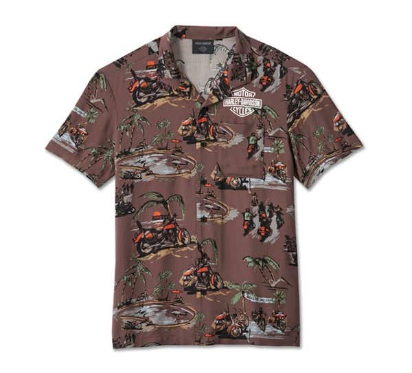 HARLEY-DAVIDSON MENS DAYTONA ALOHA SHIRT