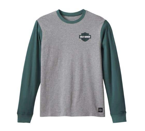 HARLEY-DAVIDSON MENS MENS CLUB CREW LONG SLEEVE TEE