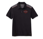 HARLEY-DAVIDSON MENS BAR & SHIELD POLO - COLORBLOCKED