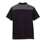HARLEY-DAVIDSON MENS BAR & SHIELD POLO - COLORBLOCKED
