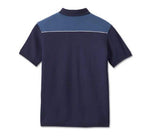 HARLEY-DAVIDSON MENS BAR & SHIELD POLO - COLORBLOCKED