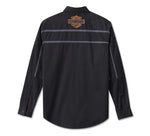 HARLEY-DAVIDSON MENS RACE STRIPES LONG SLEEVE SHIRT