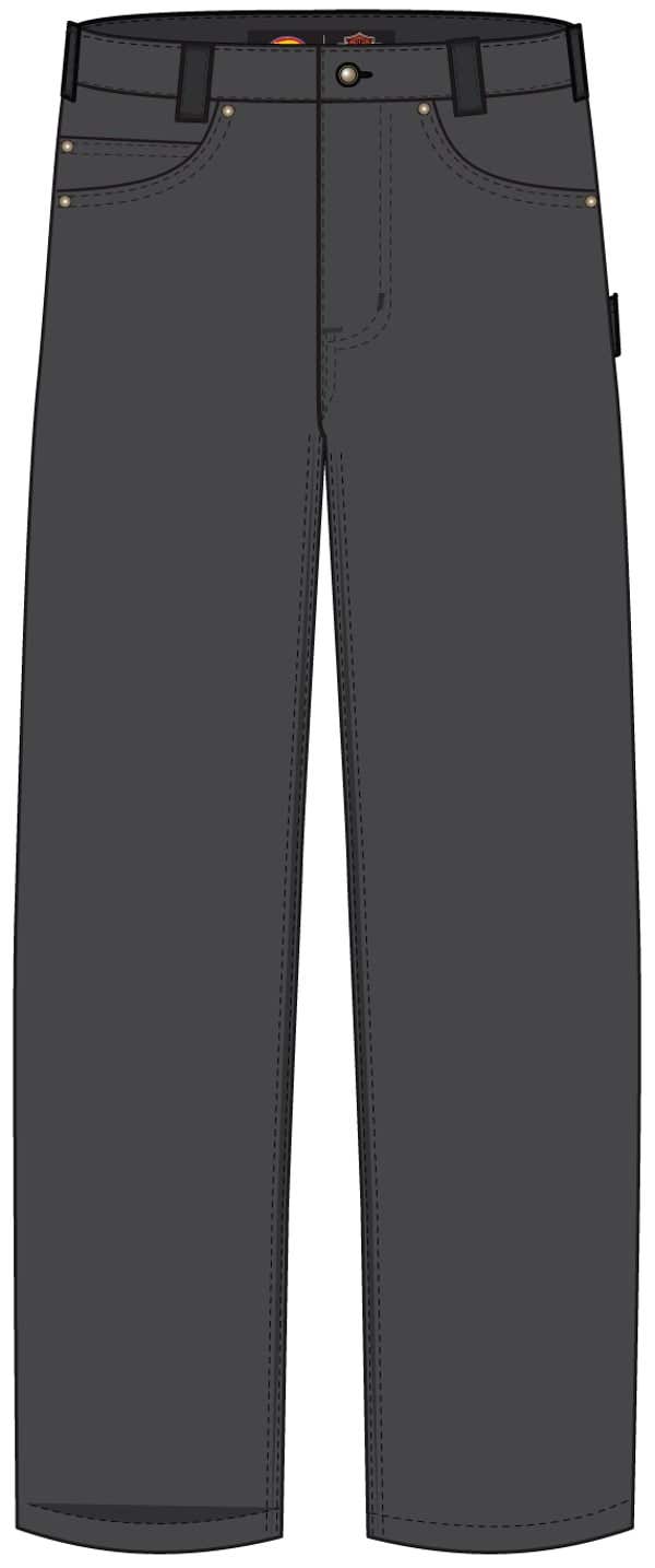 HARLEY-DAVIDSON MENS Dickies X H-d Flex Fit Double Pocket Carpenter Pant