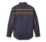 HARLEY-DAVIDSON MENS RACE STRIPES LONG SLEEVE SHIRT