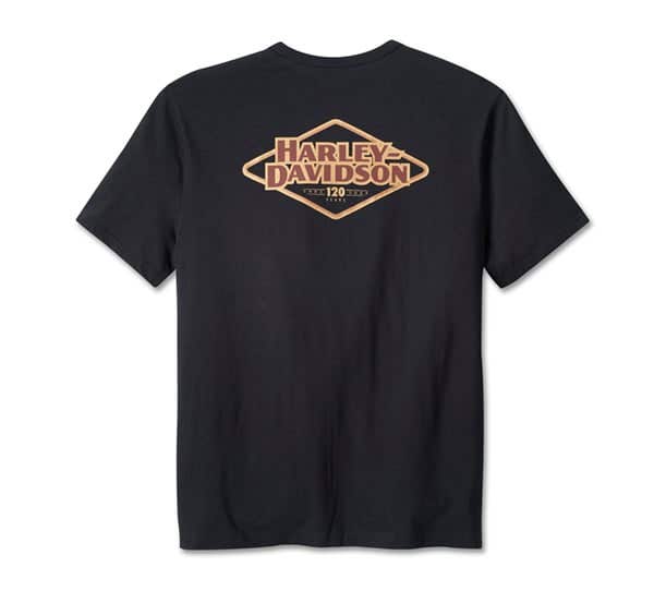 HARLEY-DAVIDSON MENS 120TH ANNIVERSARY POCKET TEE