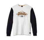 HARLEY-DAVIDSON MENS 120TH ANNIVERSARY COLORBLOCK TEE