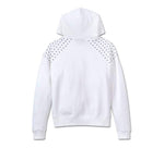 HARLEY-DAVIDSON WOMENS STUDDED OUT PULL OVER HOODIE