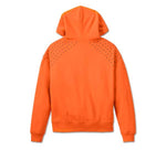 HARLEY-DAVIDSON WOMENS STUDDED OUT PULL OVER HOODIE