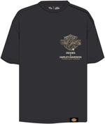 HARLEY-DAVIDSON MENS DICKIES X HD HEAVYWEIGHT FLAMING EAGLE TEE