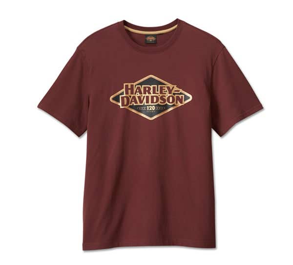 HARLEY-DAVIDSON MENS 120TH ANNIVERSARY TEE